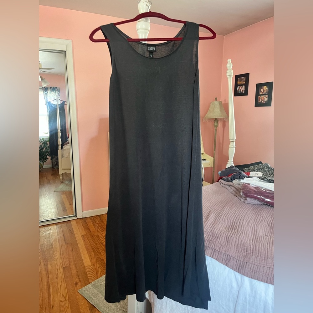 Eileen Fisher Silk Midi Dress, Size M